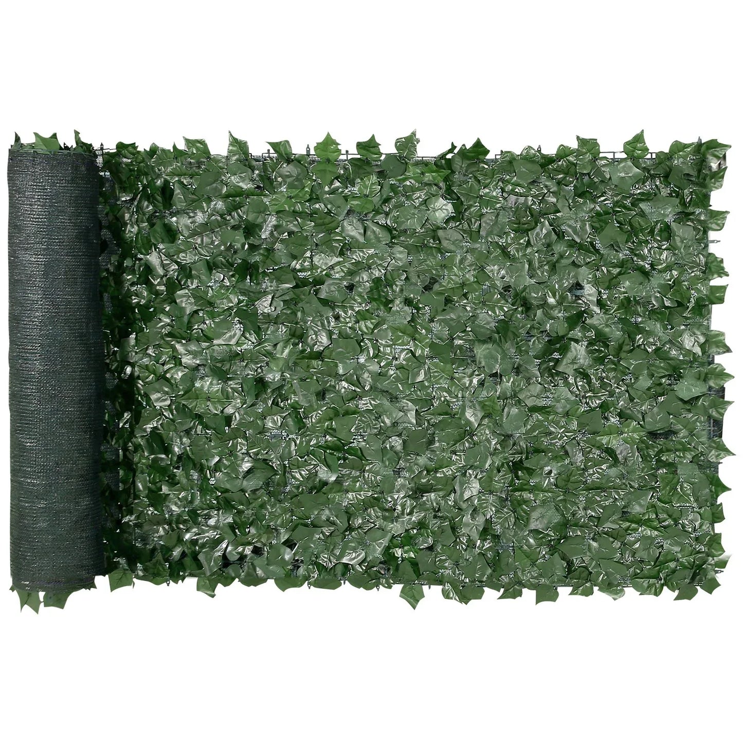 VEVOR Ivy Privacy Fence, 990 x 2490 mm Artificial Green Wall Screen, Greenery Ivy Fence with Mesh Cloth Backing and Strengthened Joint, Faux Hedges Vine Leaf Decoration for Outdoor Garden, Yard - Mekamart Australia