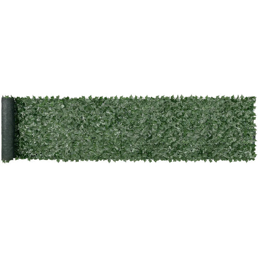 VEVOR Ivy Privacy Fence, 39 x 198in Artificial Green Wall Screen, Greenery Ivy Fence with Mesh Cloth Backing and Strengthened Joint, Faux Hedges Vine Leaf Decoration for Outdoor Garden, Yard, Balcony - Mekamart Australia