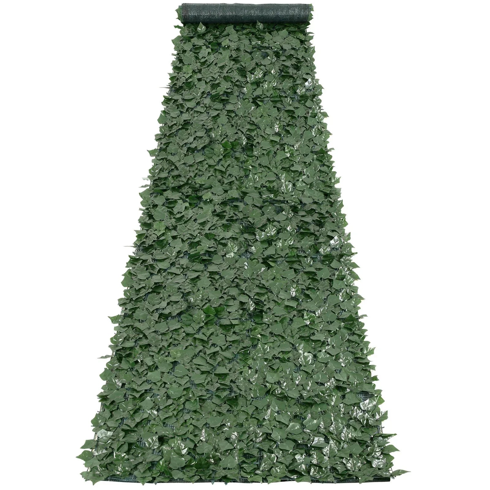 VEVOR Ivy Privacy Fence, 39 x 198in Artificial Green Wall Screen, Greenery Ivy Fence with Mesh Cloth Backing and Strengthened Joint, Faux Hedges Vine Leaf Decoration for Outdoor Garden, Yard, Balcony - Mekamart Australia