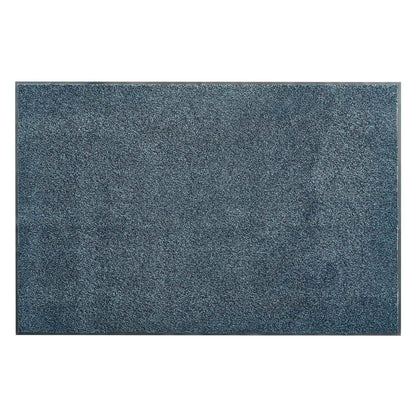 Front Door Mat, 1829 x 1219 mm Commercial Floor Mat for Indoor and Outdoor, Industrial Entrance Carpet with PVC Backing, Heavy Duty Washable Entry Rug for Hallway, Balcony, Garage, Slate Blue