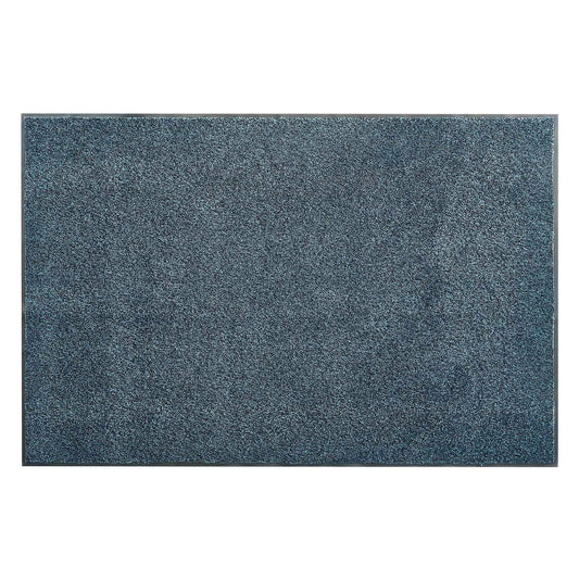 Front Door Mat, 1829 x 1219 mm Commercial Floor Mat for Indoor and Outdoor, Industrial Entrance Carpet with PVC Backing, Heavy Duty Washable Entry Rug for Hallway, Balcony, Garage, Slate Blue