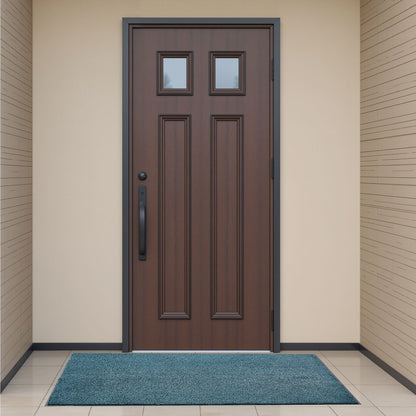Front Door Mat, 1829 x 1219 mm Commercial Floor Mat for Indoor and Outdoor, Industrial Entrance Carpet with PVC Backing, Heavy Duty Washable Entry Rug for Hallway, Balcony, Garage, Slate Blue
