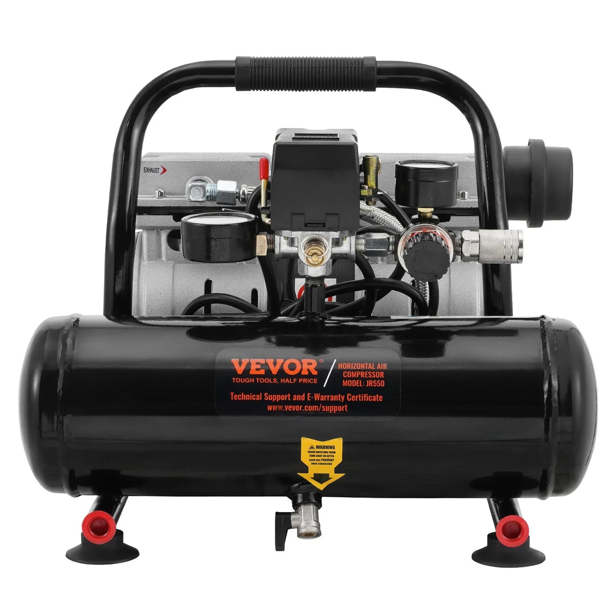 VEVOR Air Compressor Compact Portable Oil Free Compressor 4L 7bar - Mekamart Australia