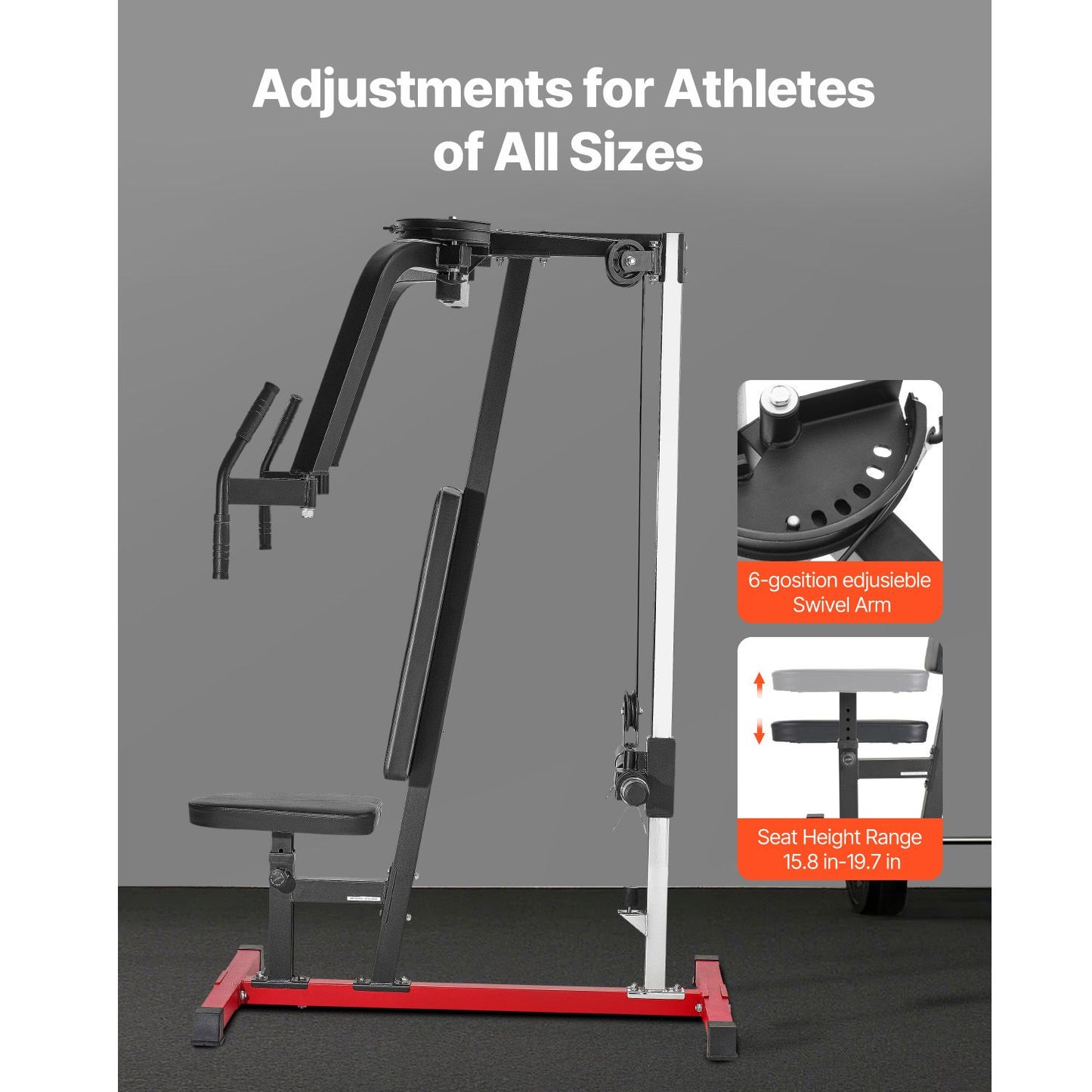 Chest Fly Machine, Upper Body Specialty Machine for Home Gym, Adjustable Fly and Reverse Delt Machine, for Chest, Back, Pectoral, Rear Deltoid and Shoulder Workouts, Hold up to 450LBS