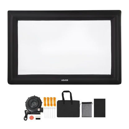 20 ft Inflatable Movie Screen 16:9 600D Movie Projector with Portable Bag