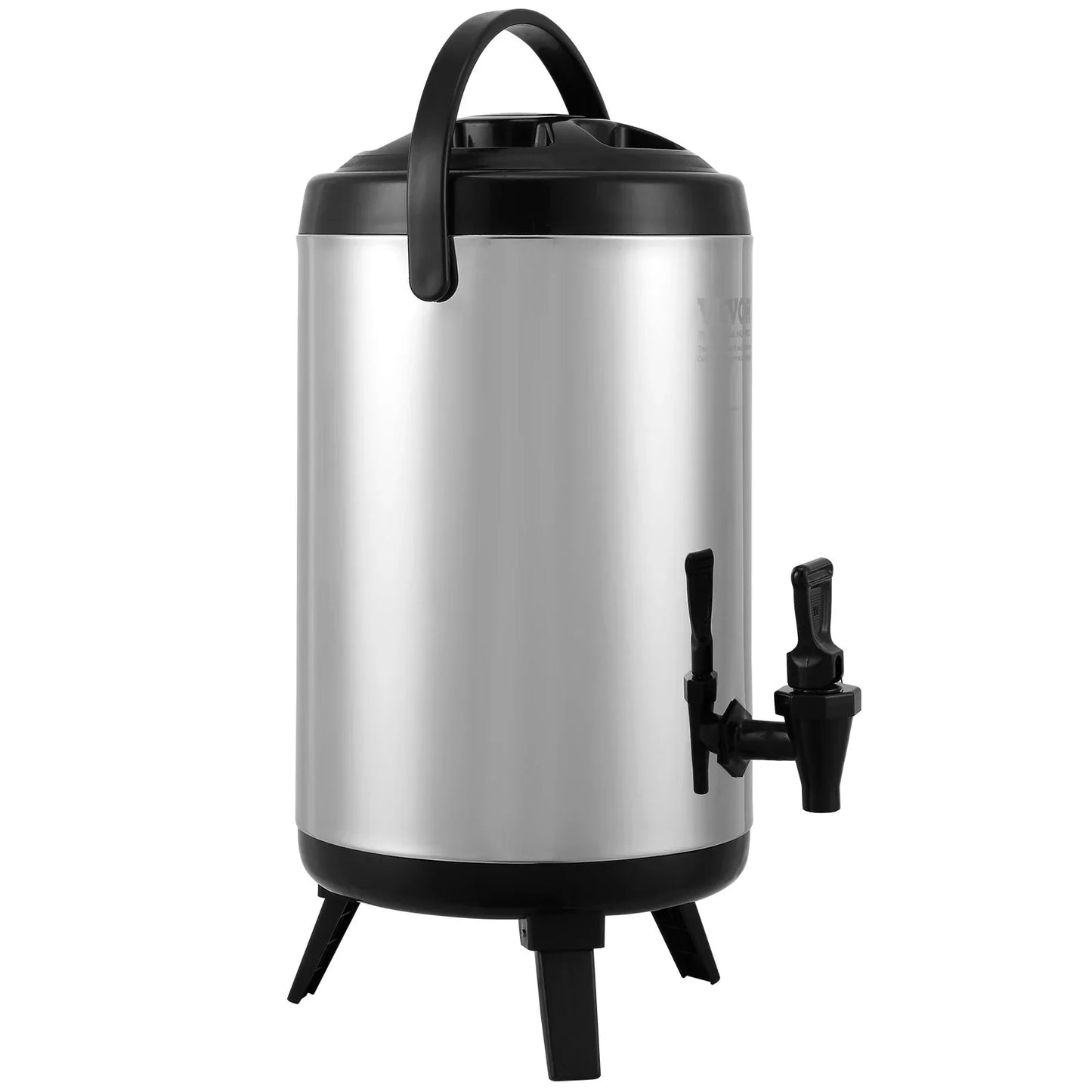 VEVOR Stainless Steel Insulated Beverage Dispenser, 7.6 Liter, Thermal Hot and Cold Drink Server Dispenser with Spigot Handle, Food-grade for Hot Tea Coffee Water Restaurant Drink Shop - Mekamart Australia