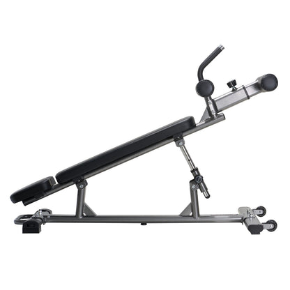 Sit Up Bench, Decline Ab Bench with Reverse Crunch Handle, with 4 Adjustable Height Settings, Heavy Duty Steel, 454 kg Capacity, for Home Gym Workouts, Strength Training, Full Body Muscles
