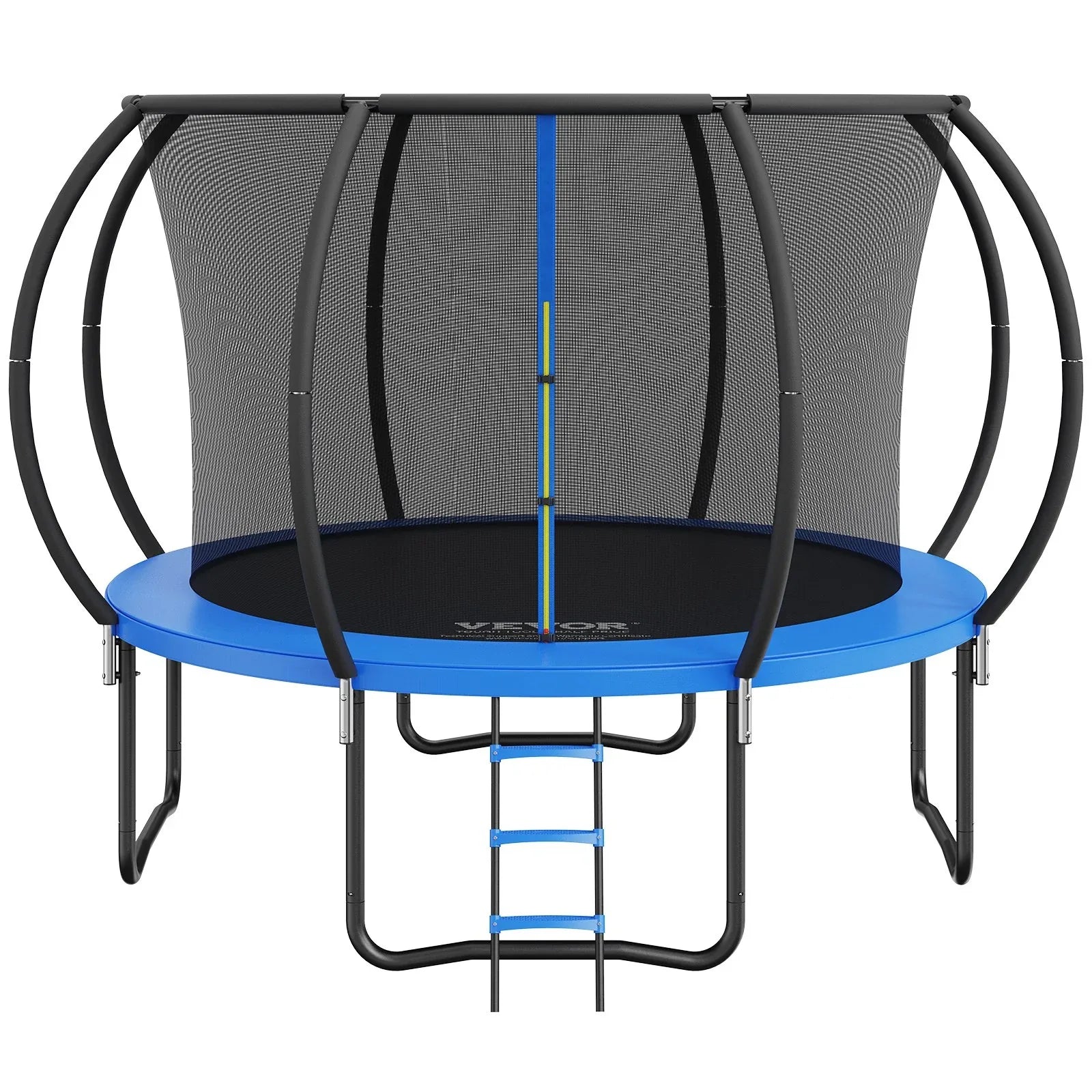 VEVOR 10FT Trampoline, 330 lbs Trampoline with Enclosure Net, Ladder, and Curved Pole, Heavy Duty Trampoline with Jumping Mat and Spring Cover Padding, Outdoor Recreational Trampolines for Kids Adults - Mekamart Australia