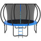 VEVOR 10FT Trampoline, 330 lbs Trampoline with Enclosure Net, Ladder, and Curved Pole, Heavy Duty Trampoline with Jumping Mat and Spring Cover Padding, Outdoor Recreational Trampolines for Kids Adults - Mekamart Australia