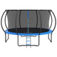 VEVOR 14FT Trampoline, 450 lbs Trampoline with Enclosure Net, Ladder, and Curved Pole, Heavy Duty Trampoline with Jumping Mat and Spring Cover Padding, Outdoor Recreational Trampolines for Kids Adults - Mekamart Australia