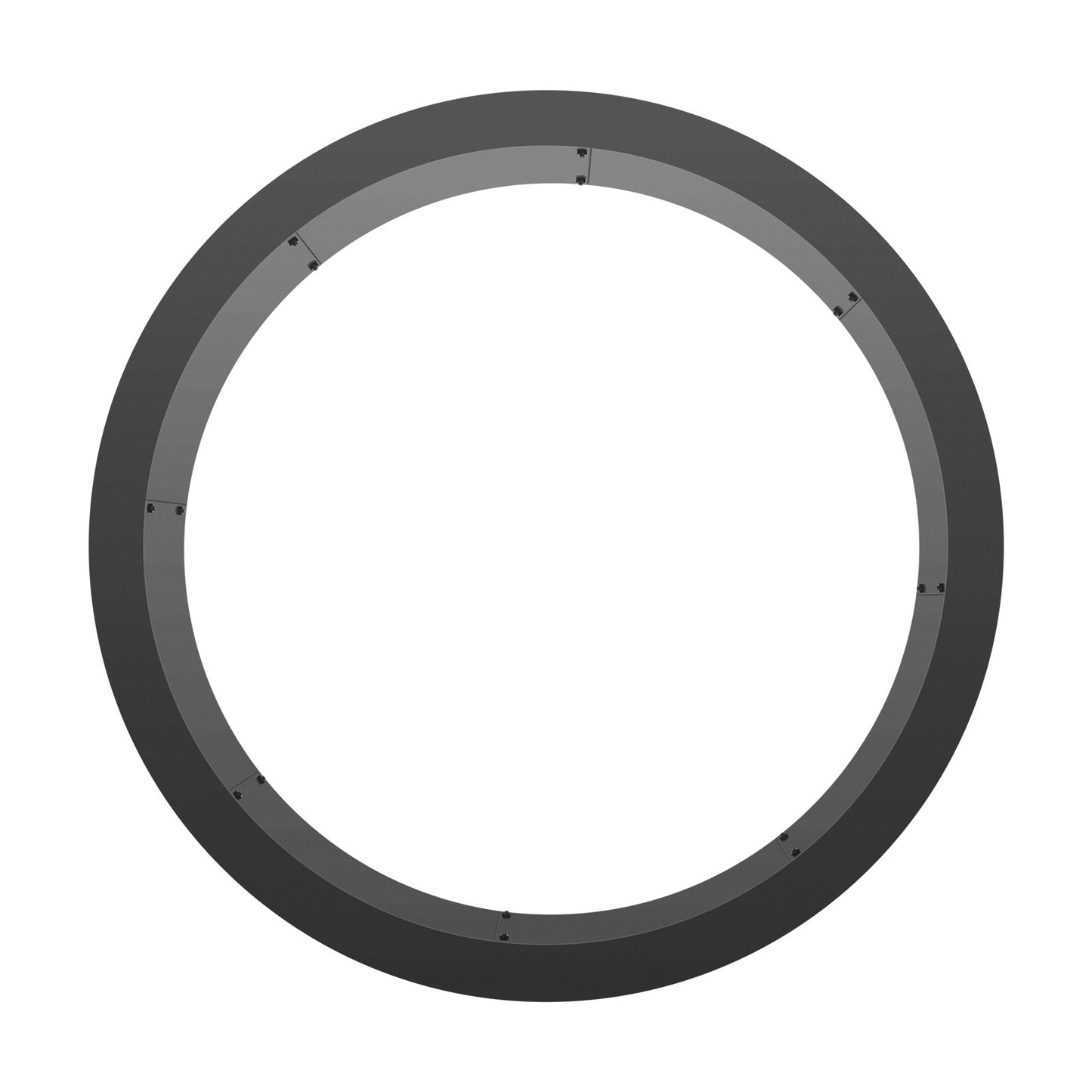 Fire Pit Ring, 40-Inch Outer/36-Inch Inner Diameter, 10inch Height 2.5mm Thick Fire Pit Insert, Heavy Duty Carbon Steel Liner DIY Campfire Ring above or In-Ground, for Outdoor Camping, Bonfires
