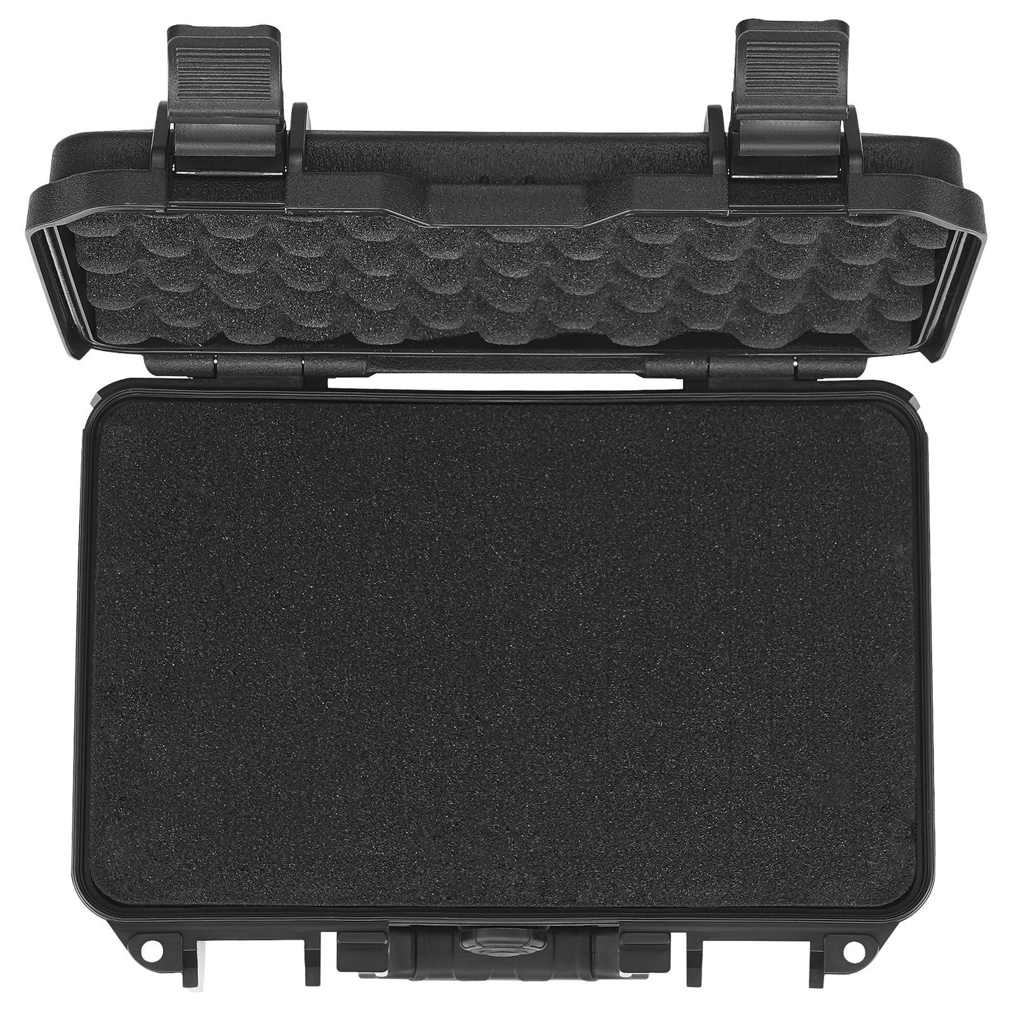Hard Pistol Cases with Pre-cut PU Foam, Waterproof & Dustproof Hard Gun Case for 1 Pistol, 12.59×9.01×4.4 in Lockable Pistol Case, Black