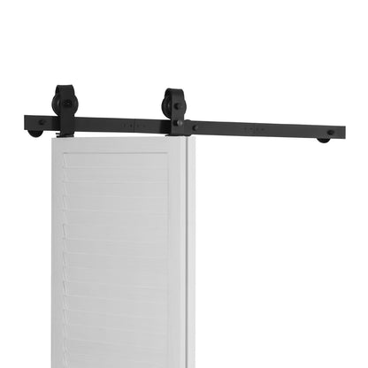 Bi-Folding Sliding Barn Door Hardware Track Kit 40" for Two 18" Doors