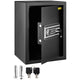 Safe Box, 2.1 CU.FT Fingerprint Safe Box for Money w/ 2 Keys & Digital Keypad, Q235 Steel Safe Box for Storing Cash, Jewelry, Pistols, Documents, Watches in Home & Office & Hotel