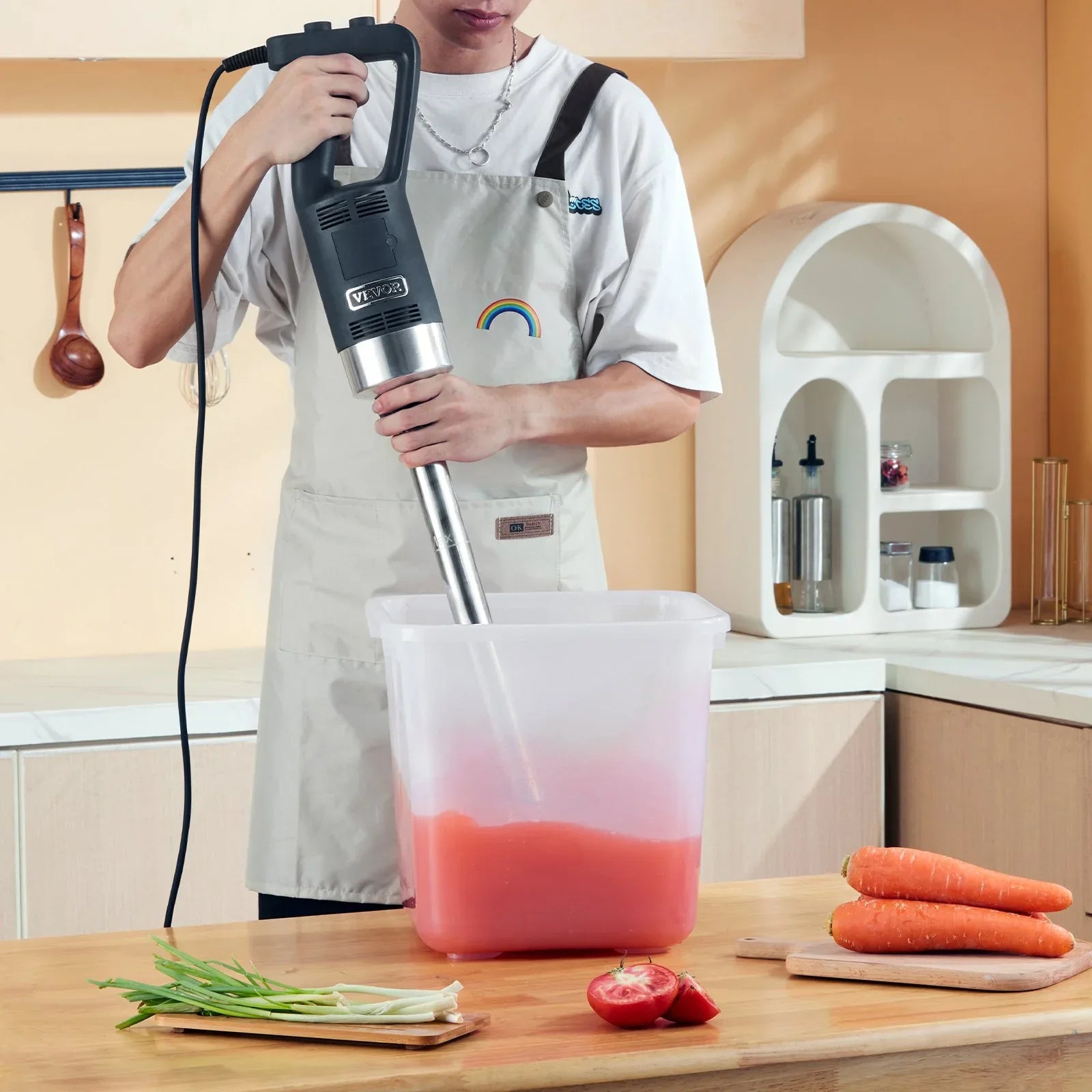 VEVOR Commercial Immersion Blender Heavy Duty Hand Mixer 750W Variable Speed - Mekamart Australia
