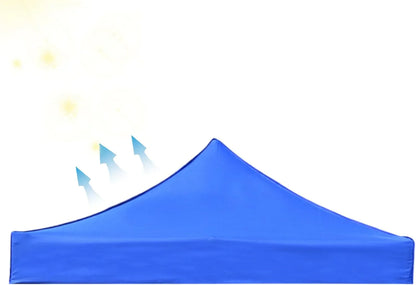 Gazebo Tent Top Cover Camping Beach Sunshade Shelter - Blue / 3x3M - Mekamart Australia