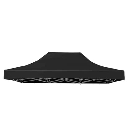 Gazebo Tent Top Cover Camping Beach Sunshade Shelter - Black / 3x4.5M - Mekamart Australia
