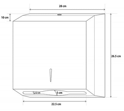 SS Slimline Paper Towel Dispenser - Mekamart Australia