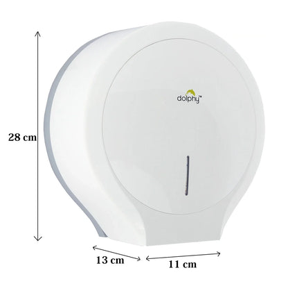 CLASSIC Jumbo Toilet Paper Roll Dispenser - White - Mekamart Australia