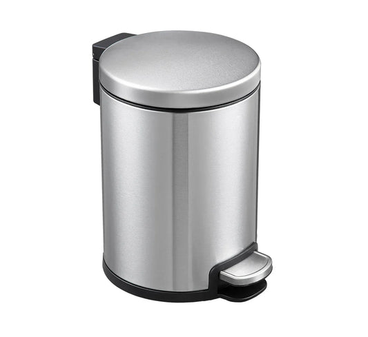 Round Soft Closing Stainless Steel PEDAL Bin- 3L - Mekamart Australia