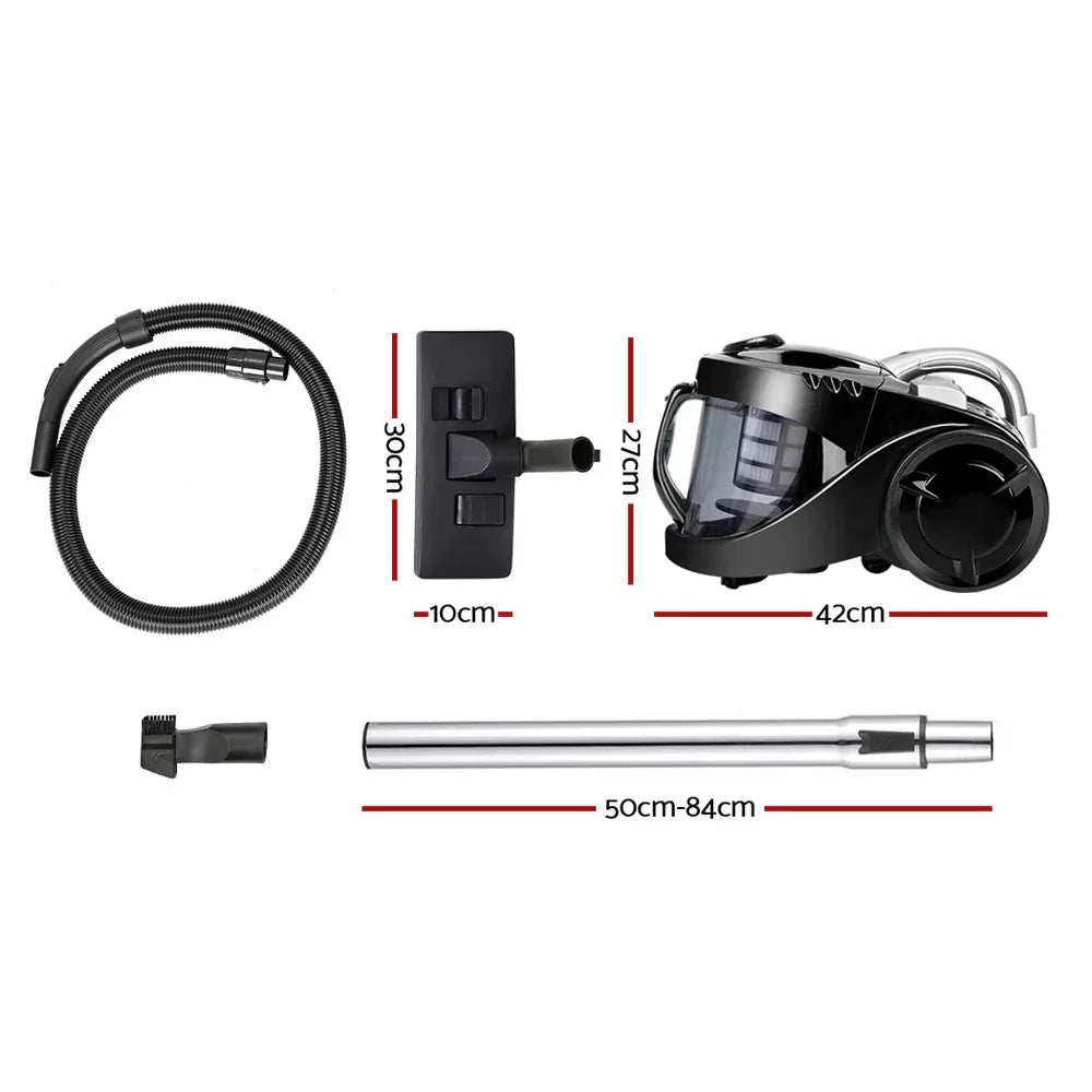 Devanti 2200W Bagless Vacuum Cleaner Black - Mekamart Australia