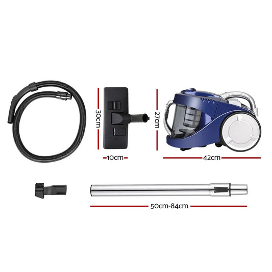 Devanti 2200W Bagless Vacuum Cleaner Blue - Mekamart Australia
