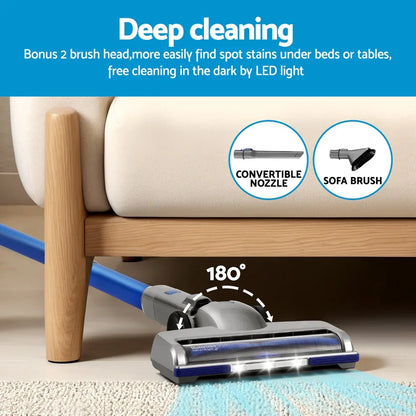 Devanti 300W Stick Vacuum Cleaner Cordless Self-Standing - Mekamart Australia
