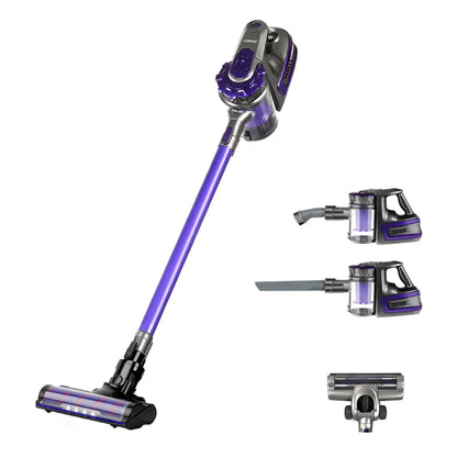 Devanti Stick Vacuum Cleaner Cordless Roller Brush 150W Purple - Mekamart Australia