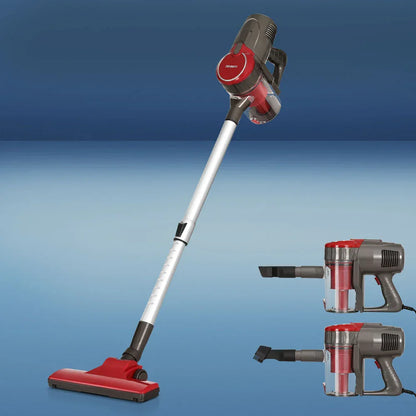 Devanti Stick Vacuum Cleaner Bagless Corded 500W Red - Mekamart Australia