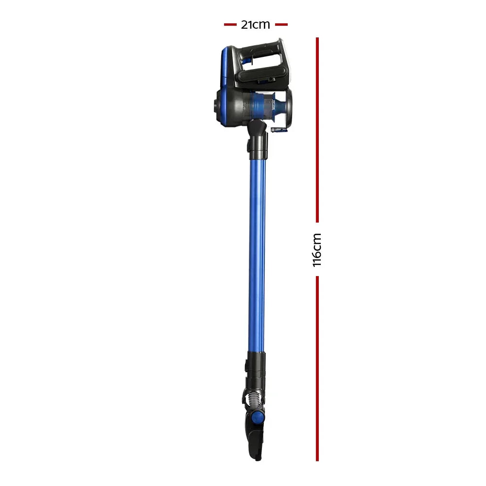 Devanti Stick Vacuum Cleaner Brushless Cordless 250W Blue - Mekamart Australia
