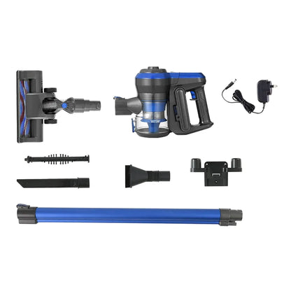 Devanti Stick Vacuum Cleaner Brushless Cordless 250W Blue - Mekamart Australia