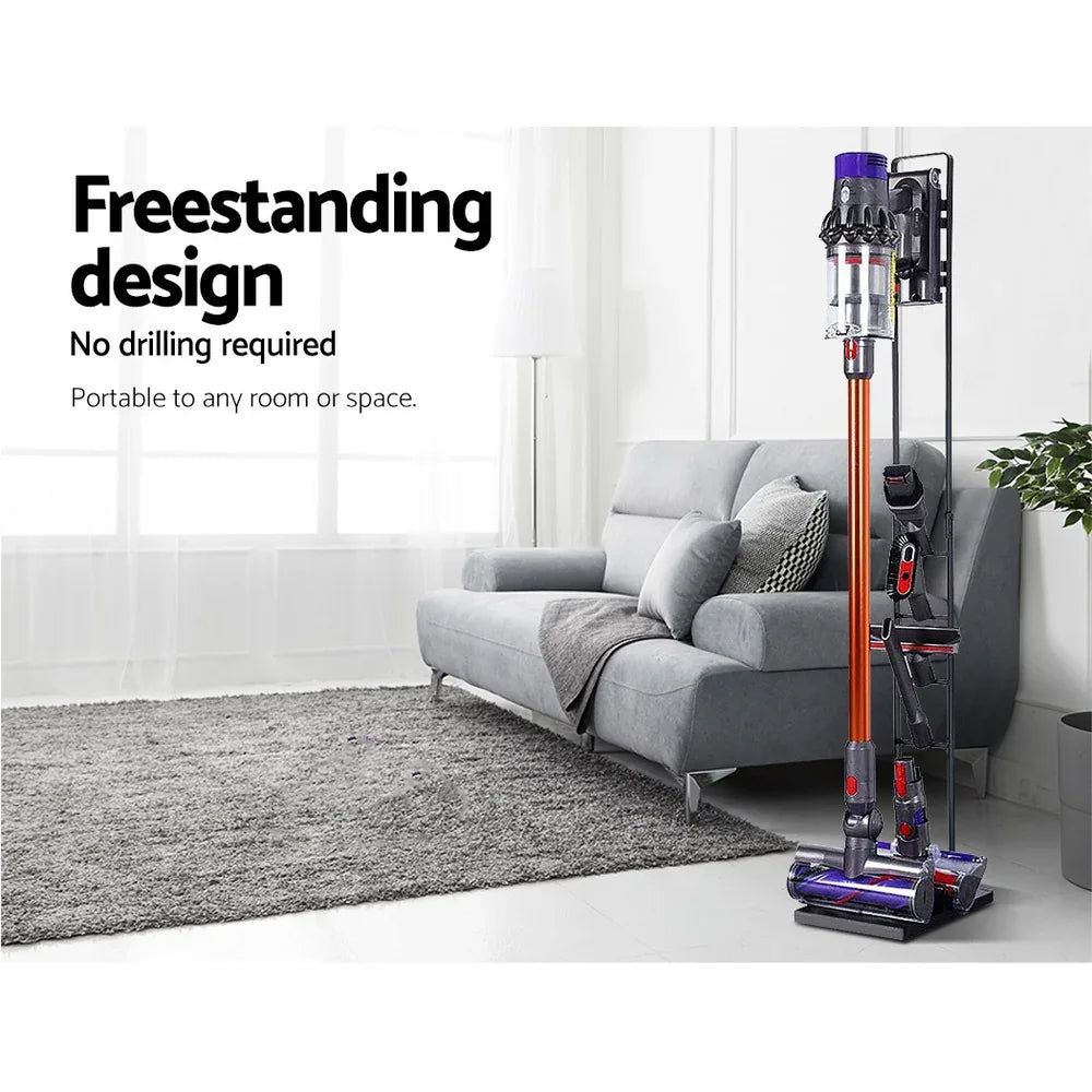 Artiss Freestanding Dyson Vacuum Cleaner Stand for V6 7 8 10 11 Black - Mekamart Australia