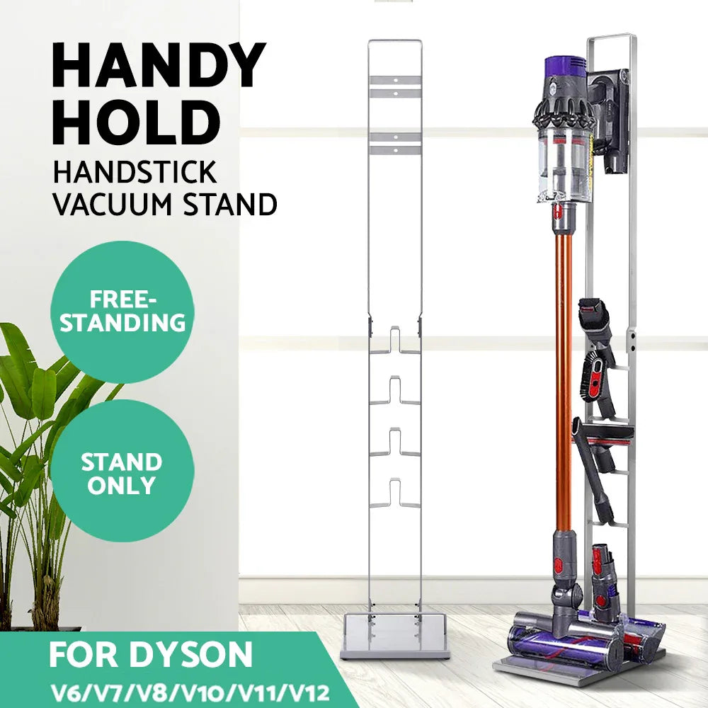 Artiss Freestanding Dyson Vacuum Cleaner Stand for V6 7 8 10 11 Silver - Mekamart Australia