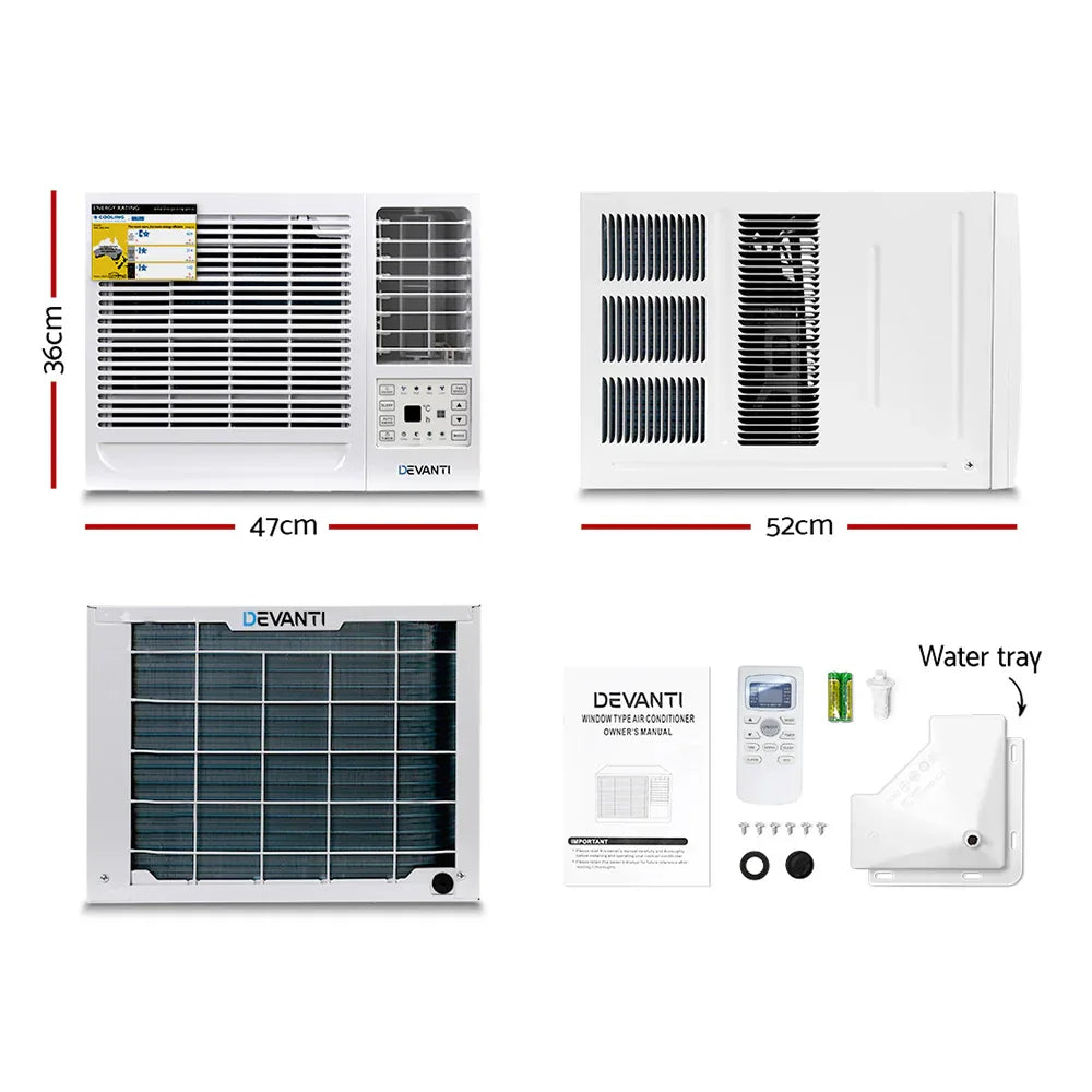 Devanti Window Air Conditioner 1.7kW - Mekamart Australia