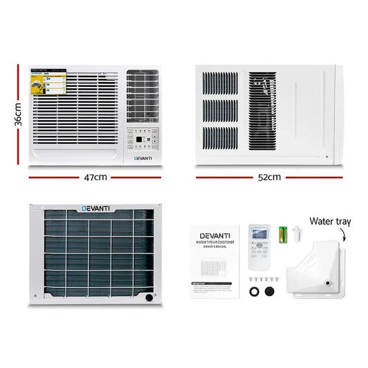 Devanti Window Air Conditioner 1.7kW - Mekamart Australia