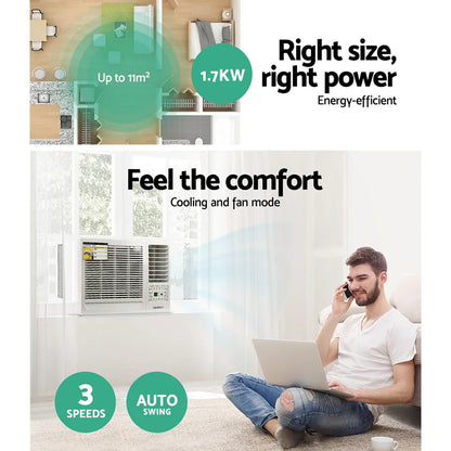 Devanti Window Air Conditioner 1.7kW - Mekamart Australia