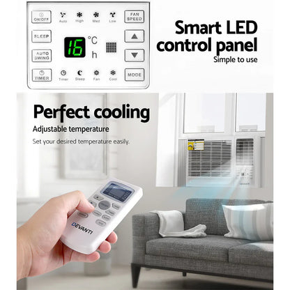 Devanti Window Air Conditioner 1.7kW - Mekamart Australia