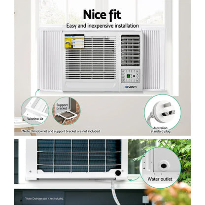 Devanti Window Air Conditioner 1.7kW - Mekamart Australia