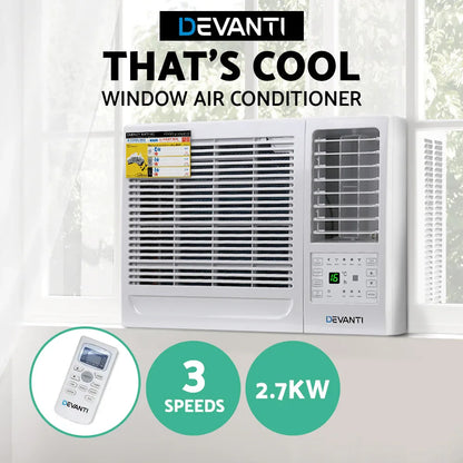Devanti Window Air Conditioner 2.7kW - Mekamart Australia