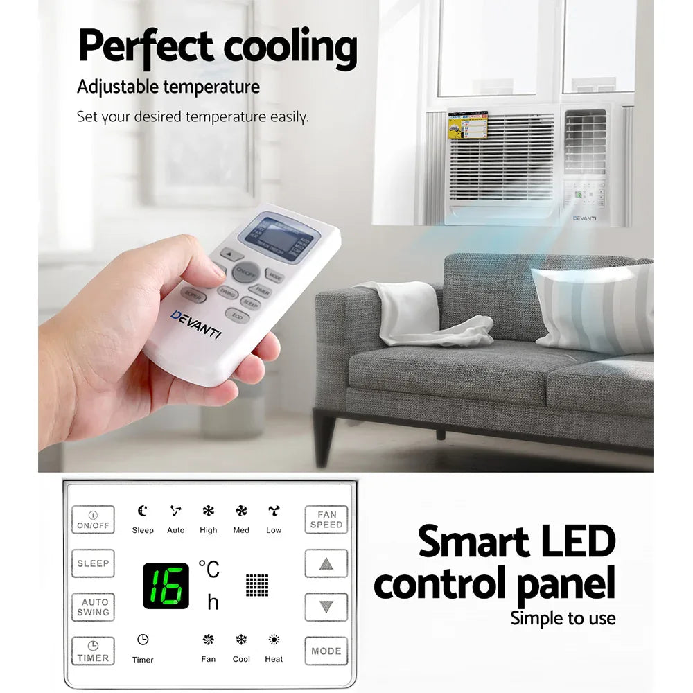 Devanti Window Air Conditioner 2.7kW - Mekamart Australia