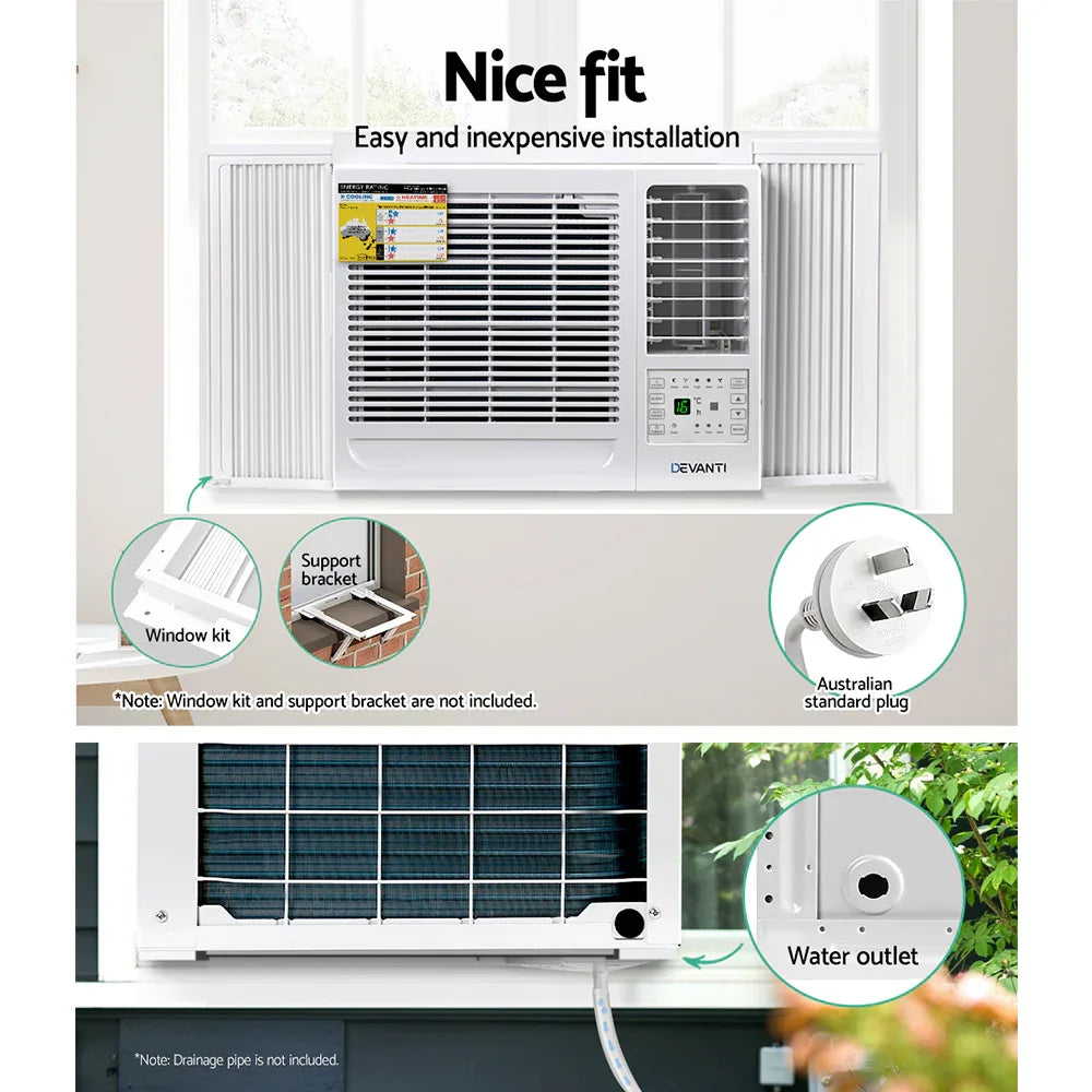 Devanti Window Air Conditioner 2.7kW - Mekamart Australia