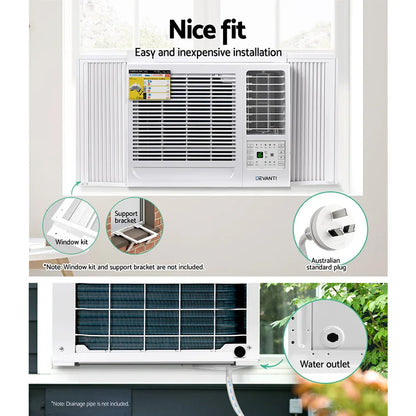 Devanti Window Air Conditioner 2.7kW - Mekamart Australia