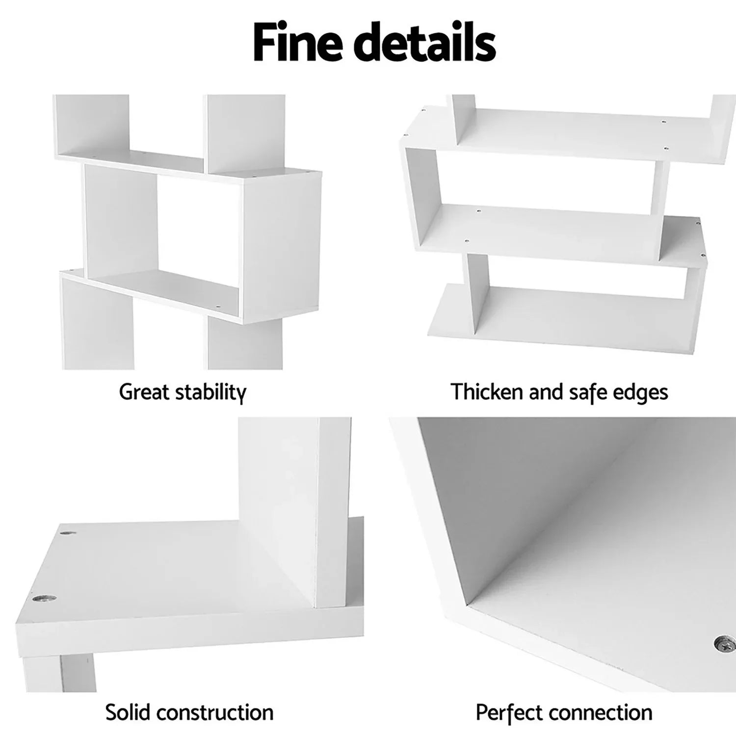 Artiss Bed Frame King Single and Bookshelf - Mekamart Australia