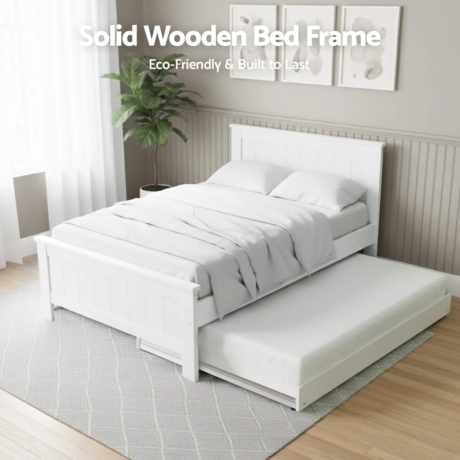 Artiss Bed Frame King Single and Bookshelf - Mekamart Australia