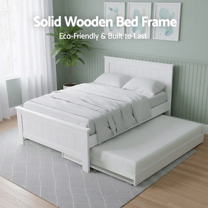 Artiss King Single Bed Frame and Bedside Table - Mekamart Australia