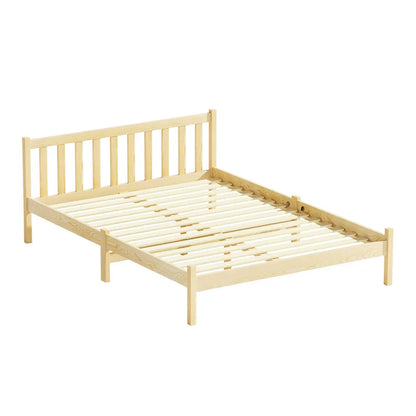 Artiss Bed Frame Double Size Wooden Oak SOFIE - Mekamart Australia