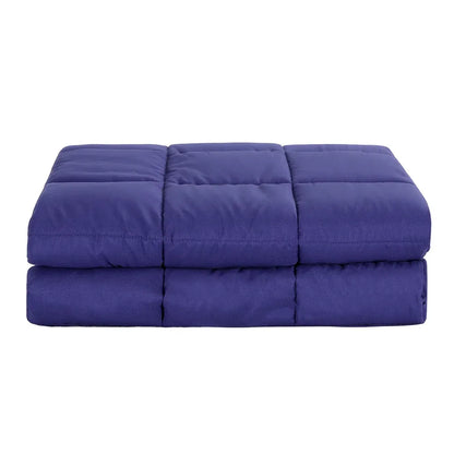 Giselle Bedding Weighted Blanket 6.8kg Kids Adults Heavy Gravity Relax Calm Blue - Mekamart Australia