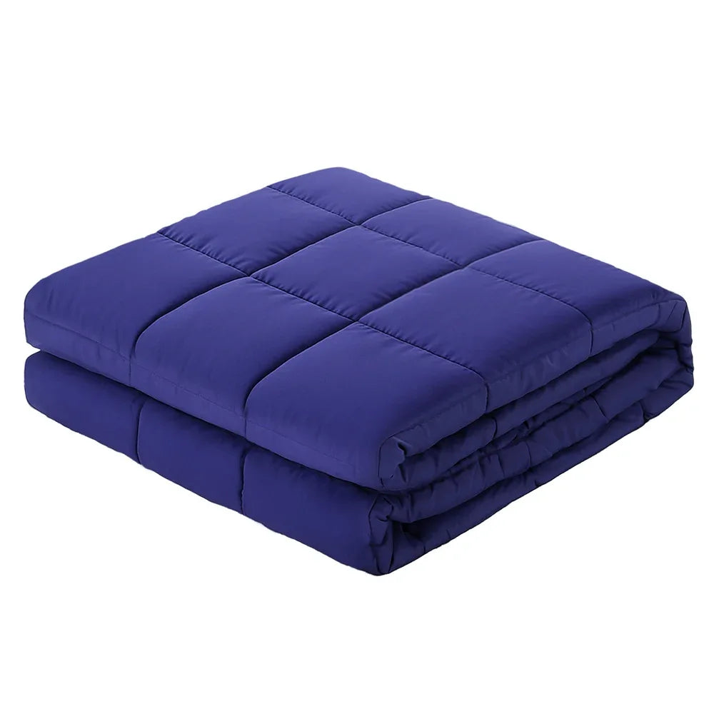 Giselle Bedding Weighted Blanket 9KG Kids Adults Heavy Gravity Relax Calm Blue - Mekamart Australia