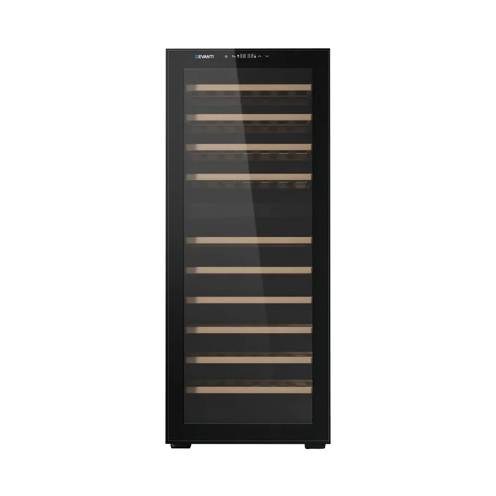 Devanti Wine Fridge Cooler Compressor Dual Zone 80 Bottles - Mekamart Australia