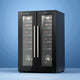 Devanti Wine Fridge Cooler Dual Zone 24 Bottles - Mekamart Australia